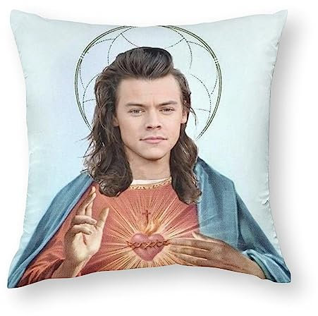 Heqiafan Dekokissenbezug, gemütlicher quadratischer Kissenbezug, Heimdekoration für Bett, Couch, Harry, Sofa, Wohnzimmer, Kissenbezug 45 x 45 cm (Style7)