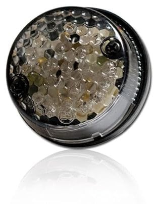 Progress-Line LED Rücklicht Rund mit Kennzeichenbeleuchtung, Getönt, E-Geprüft