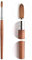 KADS Pure Kolinsky Hair Bristles Acrylic Nail Brush Oval Crimped Shaped RedWood Handle Professional Salon Quality (8#)