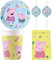 32-tlg. Set Kindergeburtstag Party Feier Fete Deko Motto Peppa Pig Messy Play