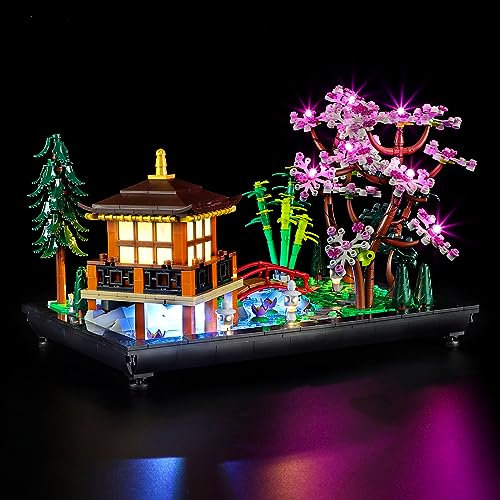 GEAMENT LED Light Kit Compatible with LEGO Tranquil Garden - Lighting set for Icons 10315 Building block model (Building Set Not Included)