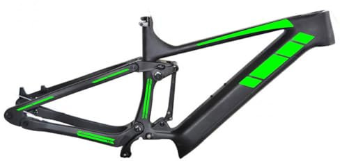 Generico Set mit 14 Aufklebern für Fahrradrahmen, MTB, universal, Schutz, Artikelnummer 2022 (069 Neongrün)