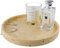 WORHE Plateau de maquillage en marbre naturel pour salle de bain en travertin pour bijoux, parfum, cosmétiques, bougies, organisateur de plan de travail pour la décoration de la maison, beige (WH019)