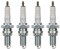 Zündkerzen Set DPR8EA-9 4 Stück – passend für Honda CB/CBR/NT/VT/VF/GL, Ducati SS 900, Cagiva Elefant 750