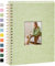Vienrose Fotoalbum zum Selbstgestalten 28 x 20,5 cm, DIY Scrapbook Spiralalbum mit 80 Weißen Seiten, Leinen Fotoalbum zum Einkleben für Familien, Baby, Hochzeit, Jahrestag, Geburtstags, Grasgrün
