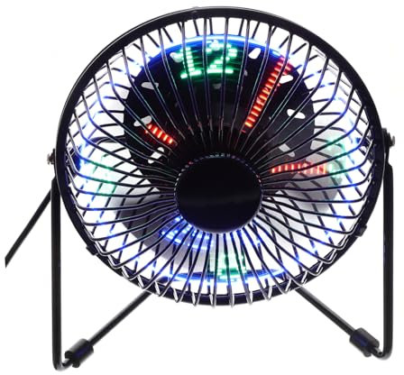 OSALADI Tischlüfter tragbare Ventilatoren USB- mit Uhr USB-Uhr-Lüfter intelligenter Büro-Fan herrenuhren USB-Lüfter Mini- elektronisch kleiner Lüfter reisen