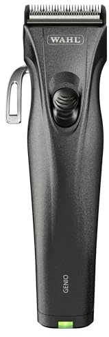 Wahl Genio, Kabellose Haarschneidemaschine, bis zu 120 Minuten Laufzeit | Kabelloser Clipper mit Taper-Lever-Diamantklinge, 0,8-1,8 mm, karbonbeschichtet, 120 Minuten Laufzeit, 2 Li-Ion-Akkus