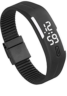 Montre D'Affichage éLectronique De Courroie De Silicone De Montre-Bracelet De Sport De Digital pour Les Hommes Et Les Femmes, Montre Digitale Sport, Wristwatch