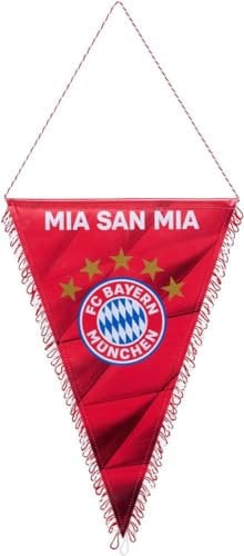 FC Bayern München Schmuckwimpel - Mia San Mia - 37 cm | ROT | Wimpel | Banner FCB