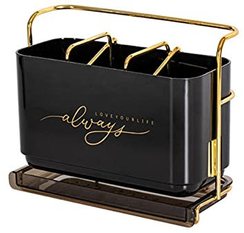 XANHOY Essstäbchen, Rohr, Küchengeschirr, Regal, integriert, multifunktional, Abfluss, Essstäbchen, Käfig, Wandmontage, Regal