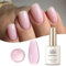 Born Pretty Smalto Gel Semipermanente Rosa Glitterato - 15ML Smalto Semipermanente per Unghie Naturale Transparente UV LED Soak Off Smalti per Manicure