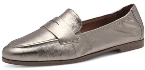 Tamaris Slipper Damen Elegant Blockabsatz metallic,EU 38