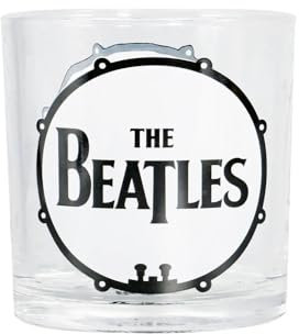 The Beatles Classic band Logo Tumbler Glass One Size