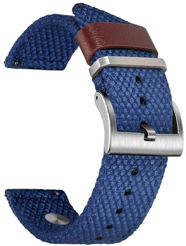 Bracelet de 20 mm avec fermeture rapide, compatible avec Galaxy Watch 7/6/5/5 Pro/4/3/Active2, boucle à ardillon réglable Bracelet de remplacement pour smartwatches et montres normales