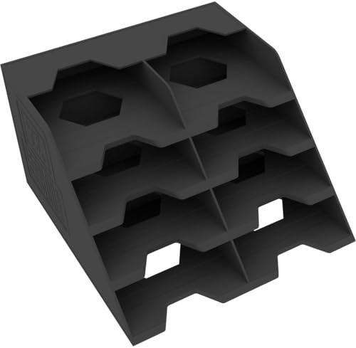 Feldherr card holder compatible with Nemesis - Space-saving deck organizer with 8 compartments for 60 cards each (30 with sleeves) - slanted base, non-slip, stable