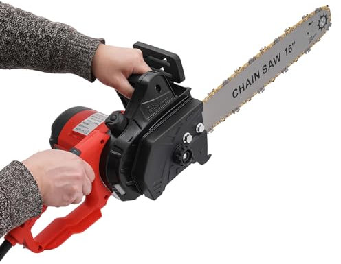 KOLHGNSE 16 Zoll Kettensäge Elektrisch, Elektrosäge Motorsäge Gartensäge Holzsäge 800 U/min 2000W 40cm Leistungsstarke für Innenhof, Haushalt und Garten