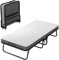 Tcewhhy Gästebett Klappbar 90x200 cm Komfortables & Platzsparendes Gästebett mit 10 cm Schaumstoffmatratze, Robuster Metallrahmen & 4 Laufrollen, Belastbar bis 200 kg
