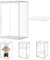Dasellfa Vitrine Schaukasten Box Acryl Vitrine, Sammlervitrine mit Tür, Für Minifiguren, Figuren Vitrine Kleine, Action Figuren Spielzeug, Modellautos, Sammelfiguren (50*37*29.5cm)