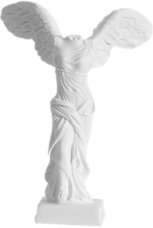 SOLUSTRE Winged Victory Statue Roman Goddess Sculpture Resin Ornament Für Wohnzimmer Büro Heimdekoration Mit Feiner Detailarbeit Und Künstlerischem Vintage-Stil