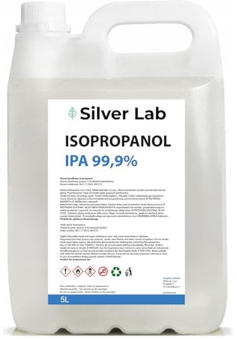 IPA Isopropanol 99,9% 5L – Isopropyl Alkohol Laborqualität | Propan-2-ol | Reinigungsalkohol für Desinfektion, Elektronikreinigung & Entfettung | Schnelle Verdampfung Haushalt & Werkstatt