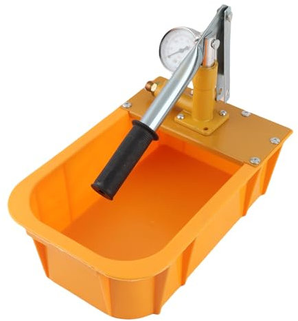 Ejoyous Hydrostatic Pump Tester Hydraulic Test Pump Pressure Testing Device with Gauge for Plumbing Systems Heating Installations Water Oil Vessels