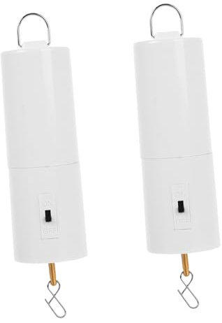 Batteriebetriebene Windspielmotoren für Garten und Hof, 2 Stück, Kunststoff | Weißes mit Leisem Lauf, Einfacher Austausch, Geeignet für Windspiel und Windglocke im Außenbereich