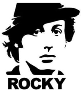 Pegatina Promotion Rocky Silhouette Rambo Balboa Kopf Gesicht 15cm Aufkleber Auto Wohnmobil Laptop Wandtattoo Sticker Farbe&Grüße wählbar