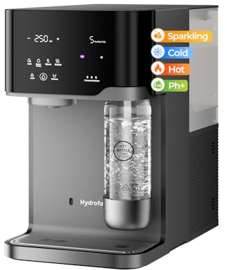 Système d'osmose sur table C300 avec fonction gazéification pour eau gazeuse – Avec eau froide et chaude, filtration en 6 étapes, Luma-UV et minéralisation