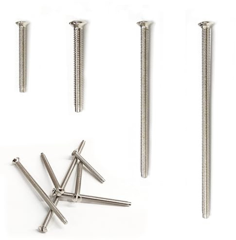 40Pack M3.5 Mixed Pack Electric Socket Screws, 30mm+35mm+60mm+75mm, 10 each | Extra Long Socket Screws, Slotted Raised Countersunk Socket Screws, Suitable for Light Switches and Sockets
