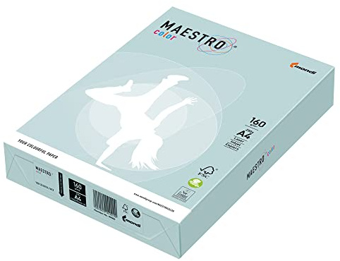 Kopierkarton pastellfarben, DIN A4, 160, holzfrei, ECF, blau