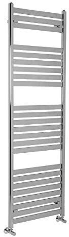 Warmehaus Designer Bathroom Flat Panel Heated Towel Rail Radiator Rad 1800 x 600 - Chrome