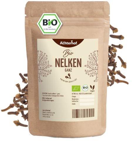 Nelken ganz Bio (500g) Gewürznelken getrocknet handverlesen Gewürz vom-Achterhof