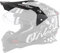 O'NEAL | Ricambi per caschi Moto | Street Adventure Motocross | Visiera di Ricambio Sierra Torment | Bianco e Nero | Taglia Unica
