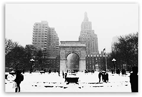 ge Bildet Bild auf Leinwand | Central Park - New York City I in 120x80 cm als Wandbild XXL | Wand-deko Dekoration Wohnung modern Bilder | 2283II