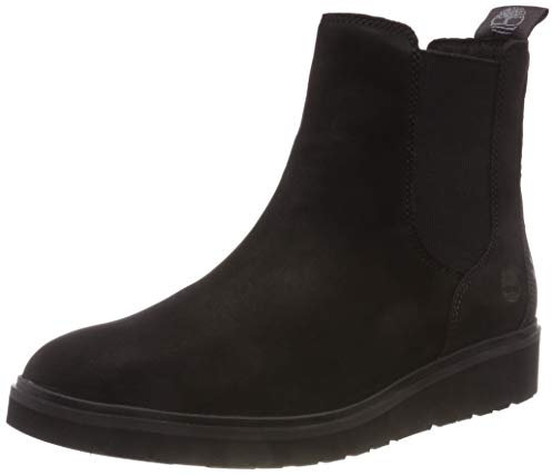 Timberland Ellis Street - Stivali Chelsea Donna, Nero (Jet Black Elko 1), 38 EU