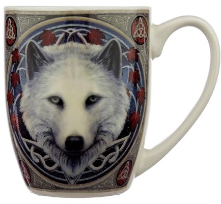 Lisa Parker Guardian of the Falls Wolf Tasse Bleu Marin 11x11x9cm