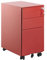 Aktenschrank aus hochwertigem Metall 3 Schubladen rot Bolsena