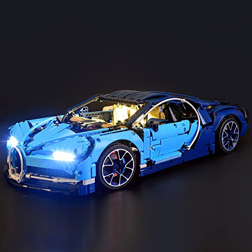 GEAMENT Verbesserte Version LED-Licht-Set für Technic Bugatti Chiron – Kompatibel mit Lego 42083 Race Car Building Model (Modell-Set Nicht enthalten)