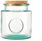 Re-Generation Glassware Großes Glas mit Korkdeckel, 1,5 l, 100 % recyceltes Glas