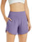 G4Free Activewear-Shorts für Damen Hohe Taille Sportshorts Yoga Kurz Hose mit Taschen Laufhose für Fitnessstudio Ausbildung
