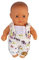 Trägerhose für Puppe 21 cm mit kleinen Teddy