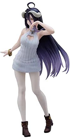 Xinchangda Overlord Figur Anime Mädchen Albedo PVC Actionfigur Statue Anime Characters Collection Modellfigur Ornamente 18cm