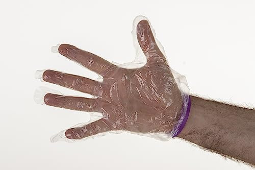 XARA Einweghandschuhe – Plastikhandschuhe – Transparente und Wasserundurchlässige PE-Handschuhe – 10.000 Stück – Hypoallergen – Latex- und Talkfrei – Ideal zum Färben der Haare – 100% Recycelbar