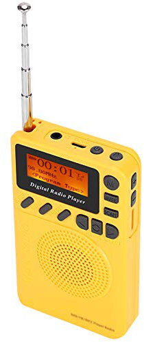 Radio Dab FM Portátil, Mini Bolsillo Digital Dab FM Estéreo Receptor Dab Radio Bolsillo Radios Dab Recargables con Lector Reproductor de MP3 Altavoz Bluetooth Pantalla LCD