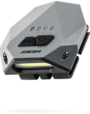 NEBO Einstein Cap 100 - Wiederaufladbare Kopflampe - Stirnlampe zum Joggen - Wanderausrüstung & Camping Zubehör - Outdoor Running & Sport - Wasserfest - Mit grüner Nachtsicht-LED
