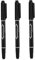 Körpermarker für Haut, temporäre Tattoo -Marker für Haut, 3pcs Hauttattoo Stifte Doppelkopf Tattoo Marker Stift leicht zu färben Schwarz zu färben