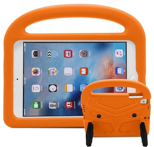 Schutzhülle Tablet-Hülle kompatibel mit Kindern, kompatibel mit iPad Air/iPad 5 Hülle – robuste, leichte, stoßfeste EVA-Schutzhülle mit Griff und Standfunktion Hüllenabdeckung ( Color : Orange )
