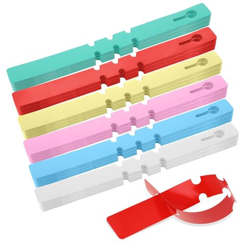 120 Pcs Tree Tags, 6 Colors Plastic Plant Labels Wrap Around Tree Tags, Hanging Adjustable Nursery Labels for Outdoor Waterproof Plant Markers
