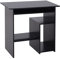 HOMCOM Scrivania Salvaspazio da Casa e Ufficio, Moderna Scrivania per Computer, Porta PC, Ripiano per CPU e Mensola per Tastiera Estraibile in Legno, 80x45x75cm, Nero