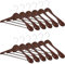 Wooden Wide Clothes Hanger Pack of 12, Walnut